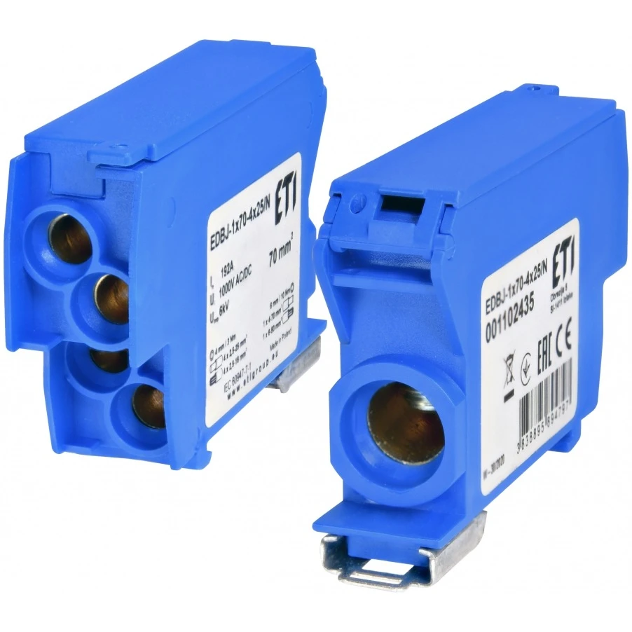 ETI EDBJ-1x70-4x25/N Dağıtım Bloğu 192A Mavi