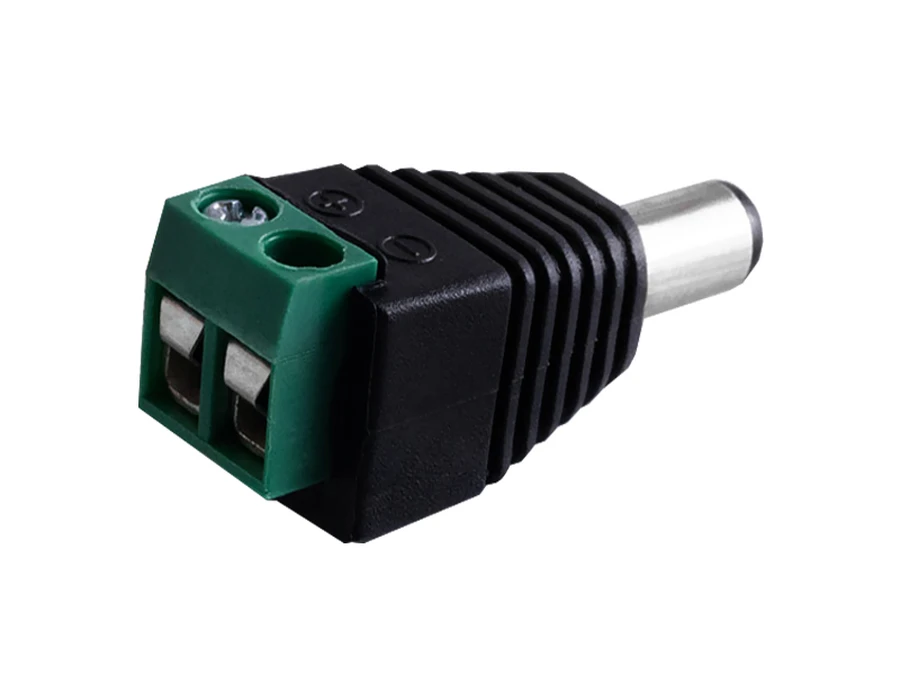 DC Erkek Jak 5.5 x 2.1 mm 2 Kontak Metal 12V